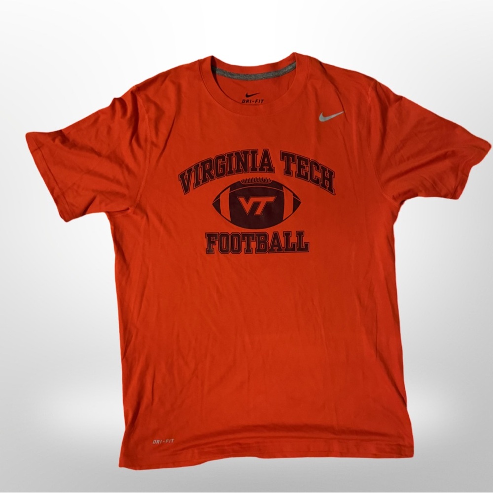 Brand New Nike Virginia Tech Hokies Football Drifit shirt, men’s large